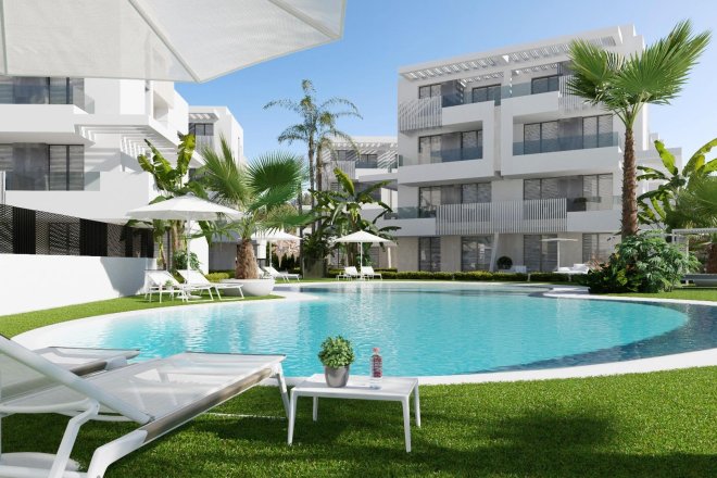 NEU GEBAUTE WOHNUNGEN IN PRIVATER GARTENANLAGE IN DER PROVINZ MURCIA