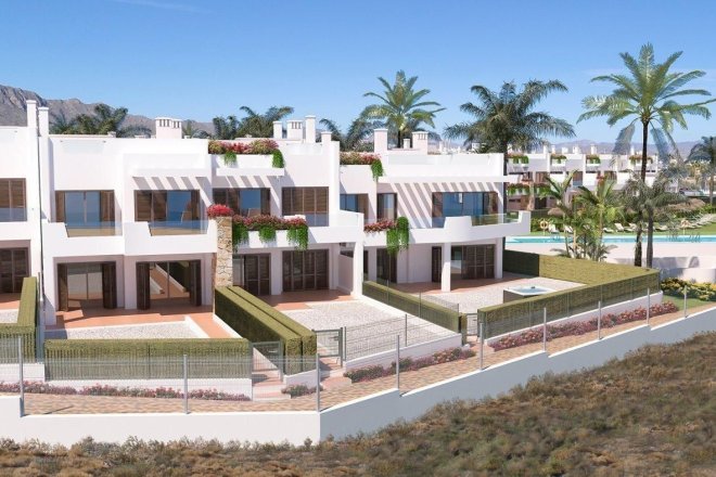 WOHNKOMPLEX VON NEU GEBAUTEN BUNGALOWS AM MEER IN MAR DE PULPI