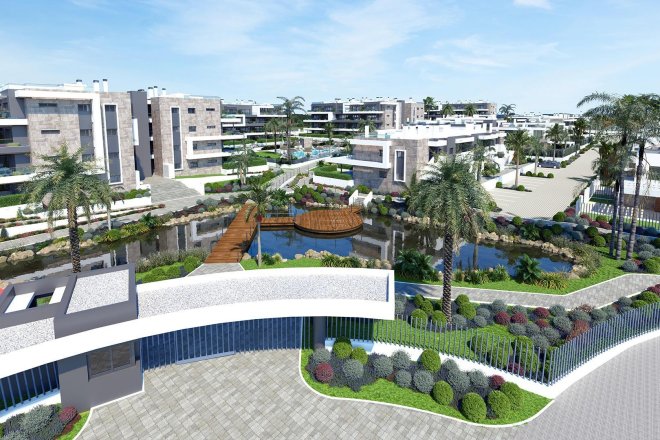 Wohnungen, Bungalows, Doppelhaushälften und freistehende Villen mit herrlichen Gemeinschaftsbereiche