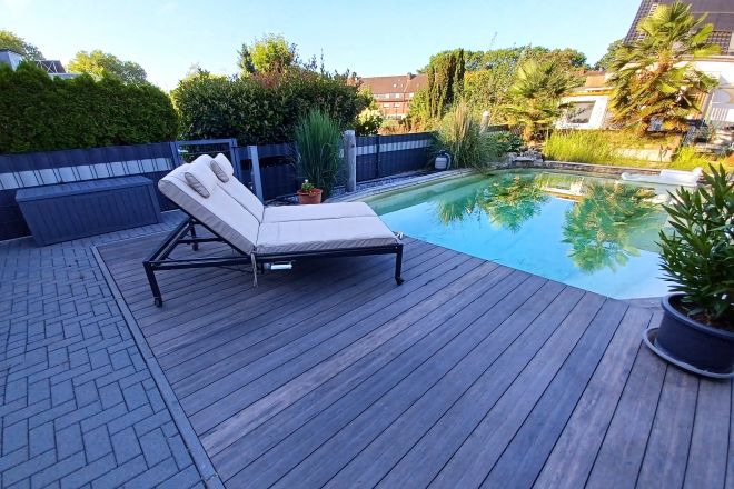 Stilvolle Doppelhaushälfte mit mediterranem Garten in begehrter Wohnlage in Gladbeck-Rentfort